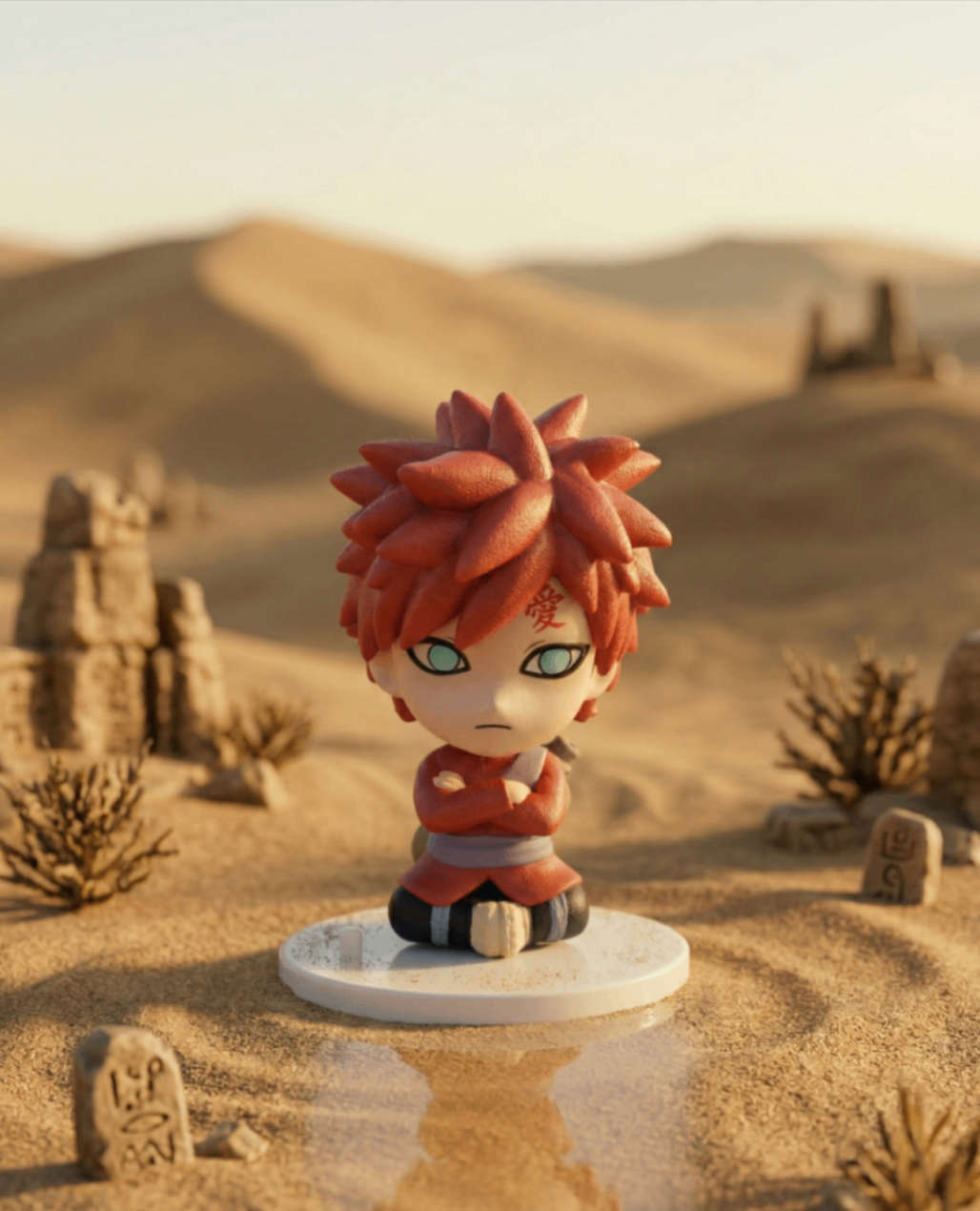 Naruto: Gaara of the Desert Chibi Figure