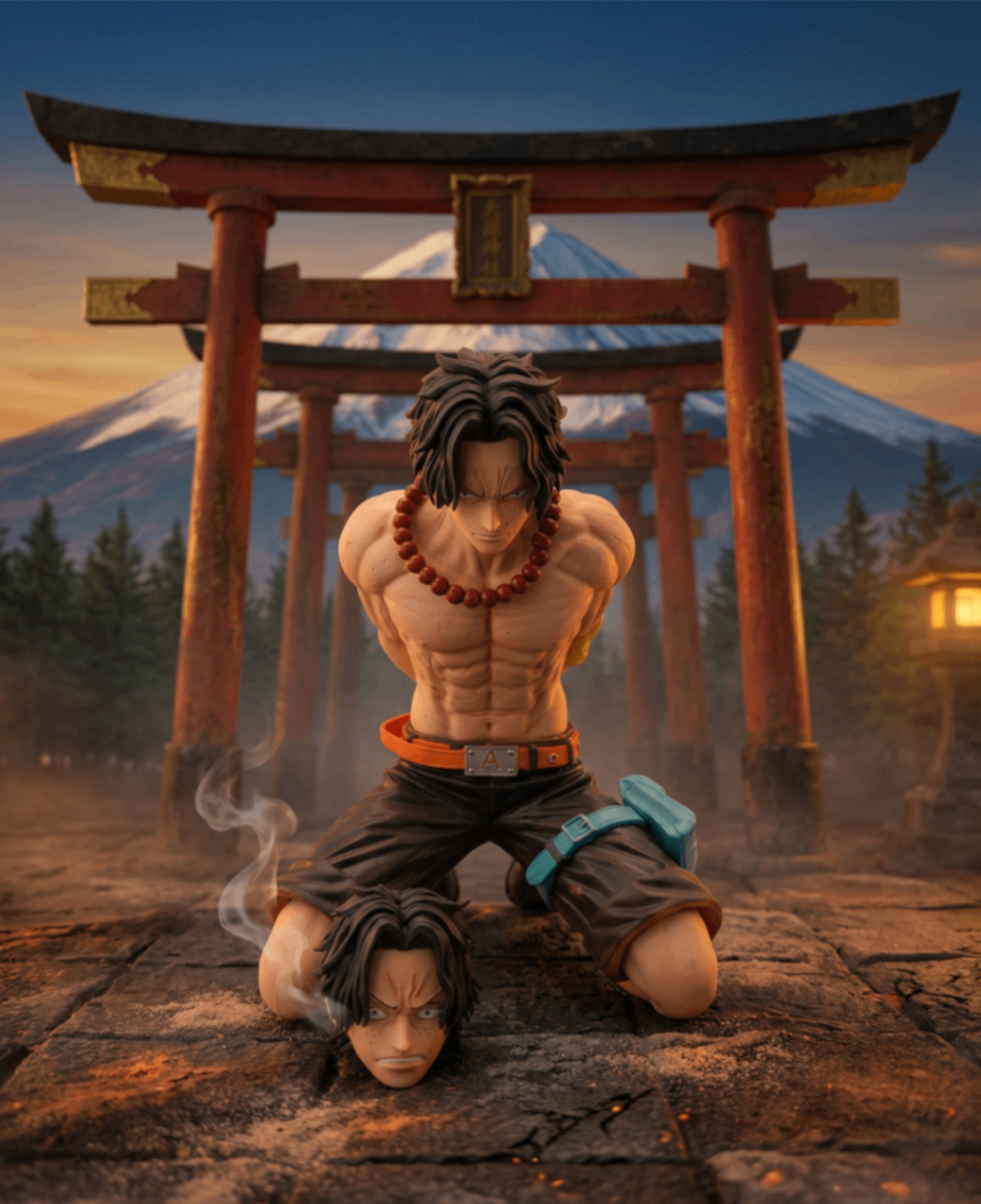 One Piece: Portgas D. Ace (Bound) Figure with 2 Face